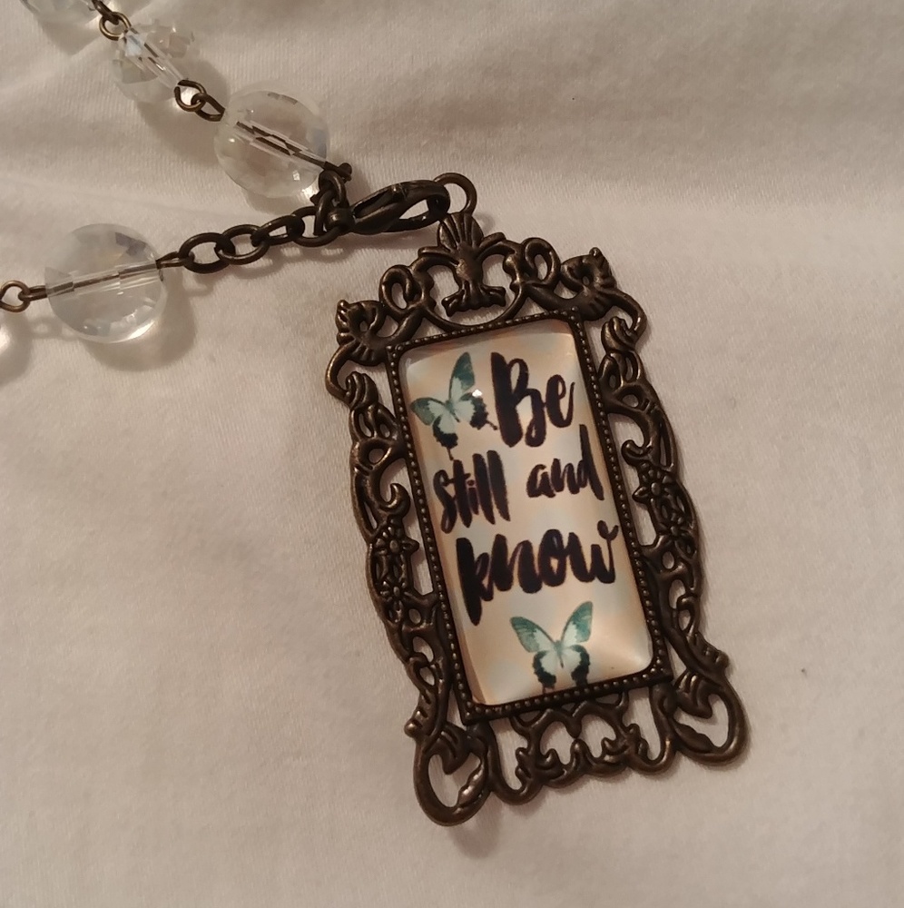 Be Still and Know Bird Necklace